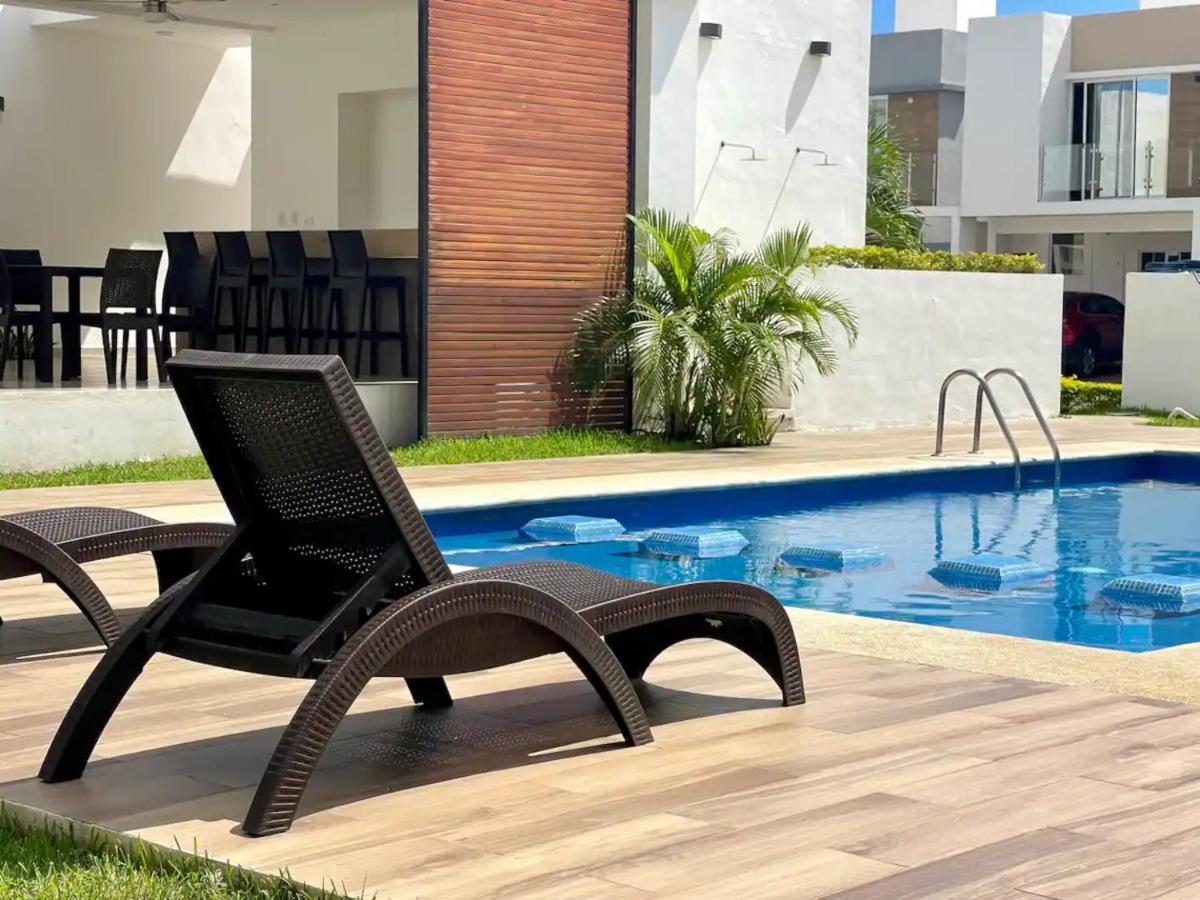 坎昆Casa Familiar Cerca De La Playa Con Terraza Privada别墅 外观 照片